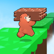 可爱熊搬砖块