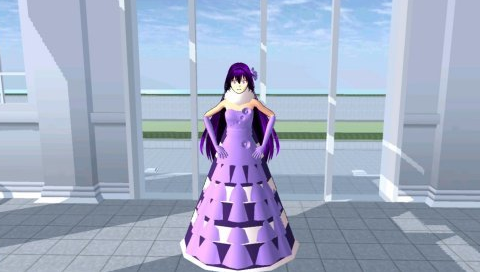 樱花校园模拟器更新紫色旗袍